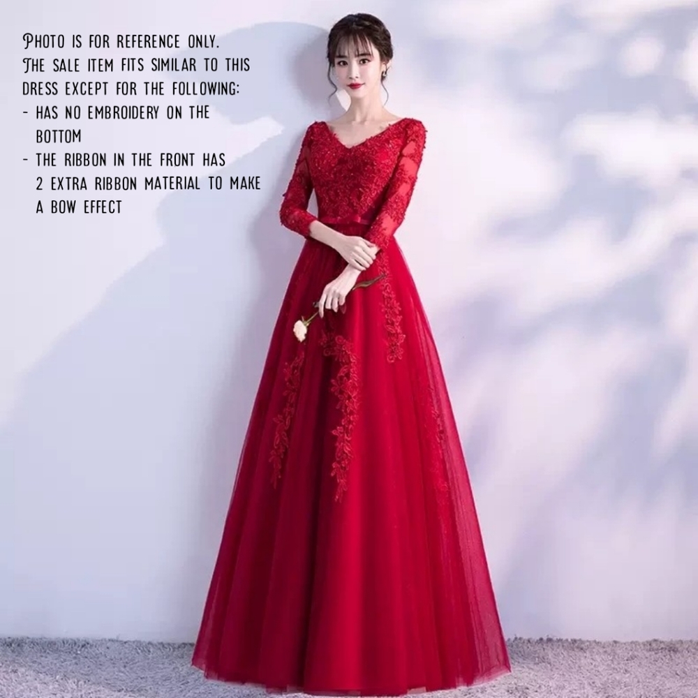 NWT Bordeaux Gown/Dress